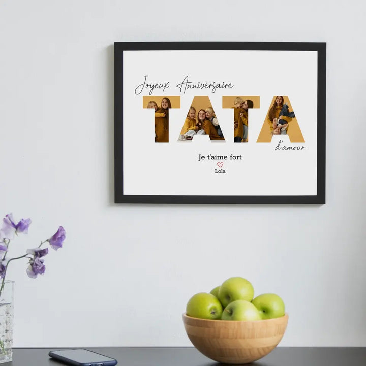 Joyeux Anniversaire TATA - Affiche Personnalisée