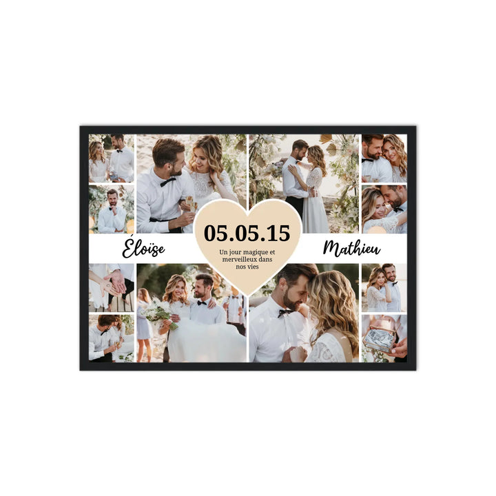 Le jour du mariage - Affiche Personnalisée