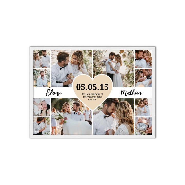 Le jour du mariage - Affiche Personnalisée