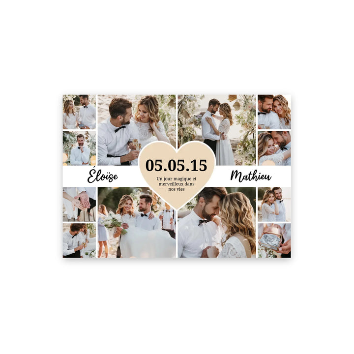 Le jour du mariage - Affiche Personnalisée