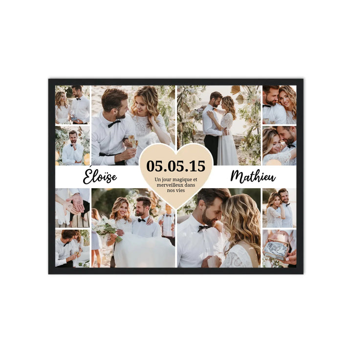 Le jour du mariage - Affiche Personnalisée