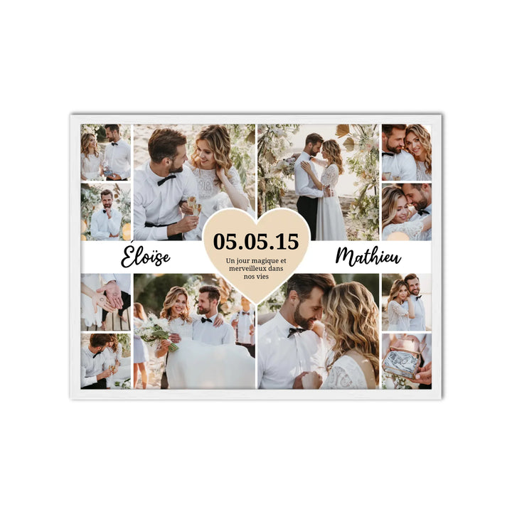 Le jour du mariage - Affiche Personnalisée
