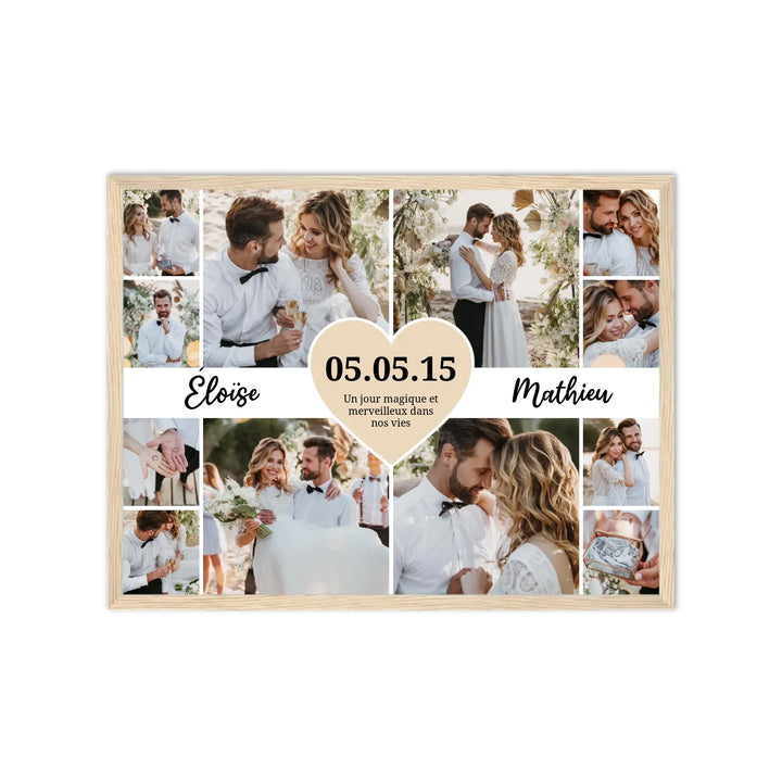 Le jour du mariage - Affiche Personnalisée