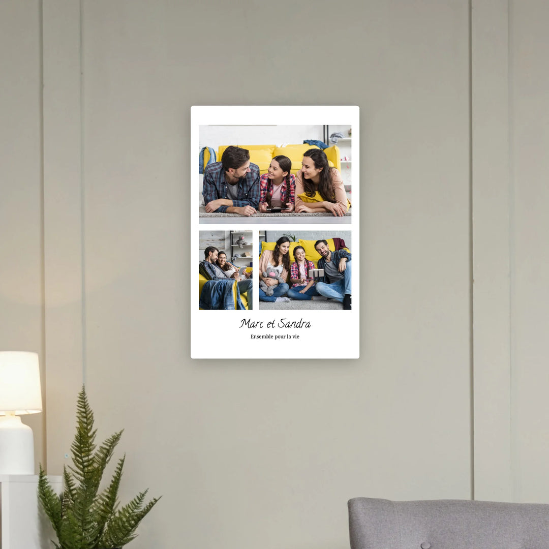 Collage 3,5,7 ou 9 images - Toile personnalisée