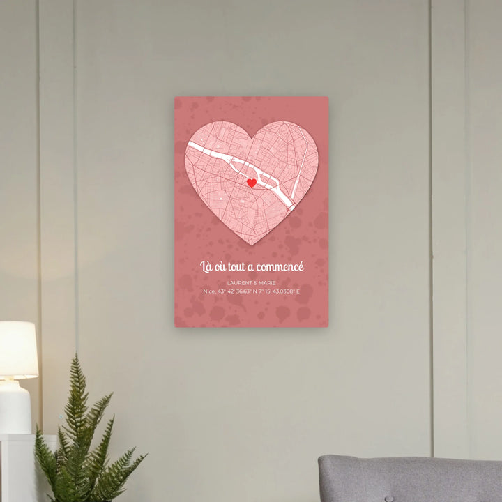 Là où tout a commencé - Toile personnalisée