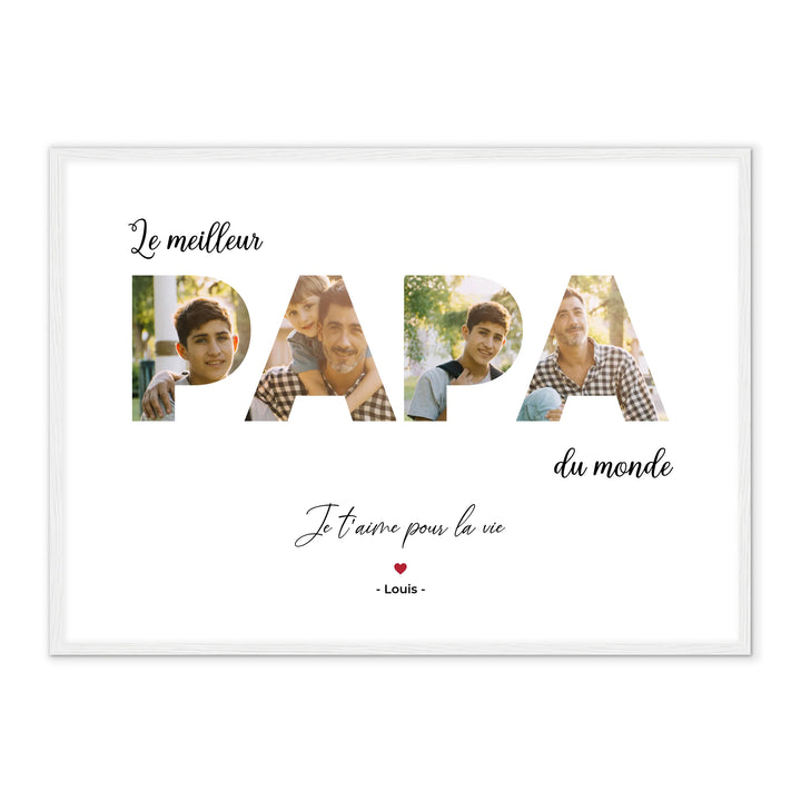Le Meilleur Papa du Monde - Affiche Personnalisée