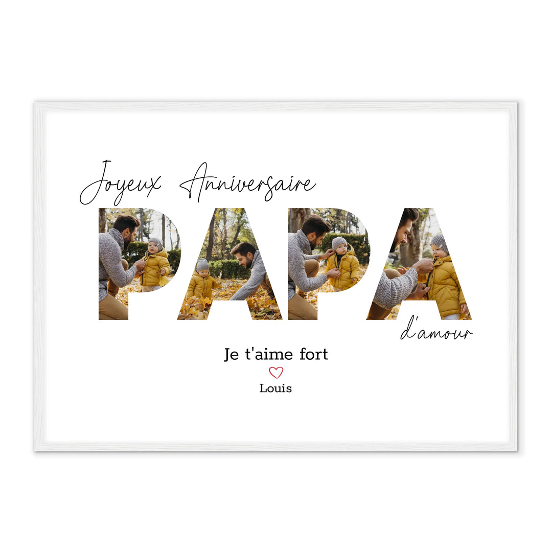 Joyeux Anniversaire Papa - Affiche Personnalisée