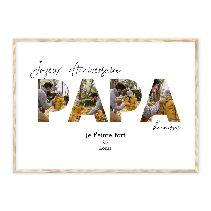 Joyeux Anniversaire Papa - Affiche Personnalisée