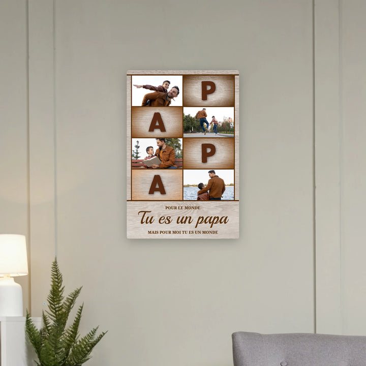 Papa Collage - Toile Personnalisée