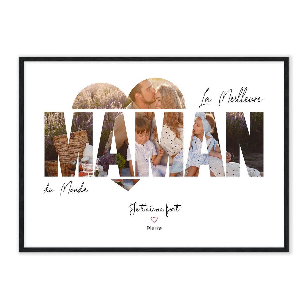 La Meilleure Maman Collage - Affiche personnalisée