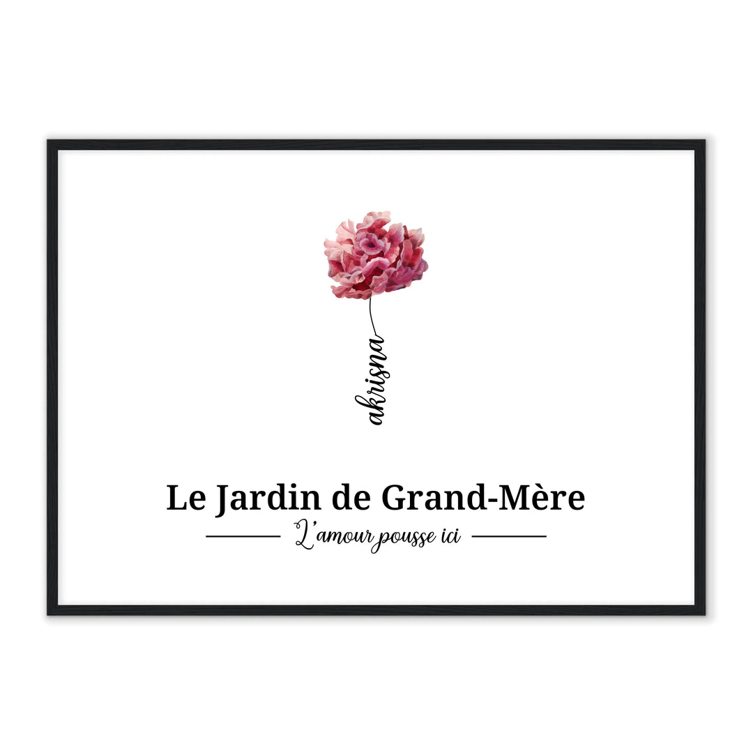 Le jardin de grand-mère - Affiche personnalisée