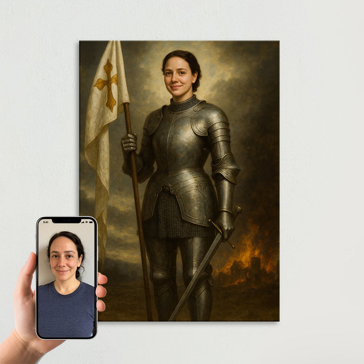 La Guerrière Médiévale Portrait Personnalisé