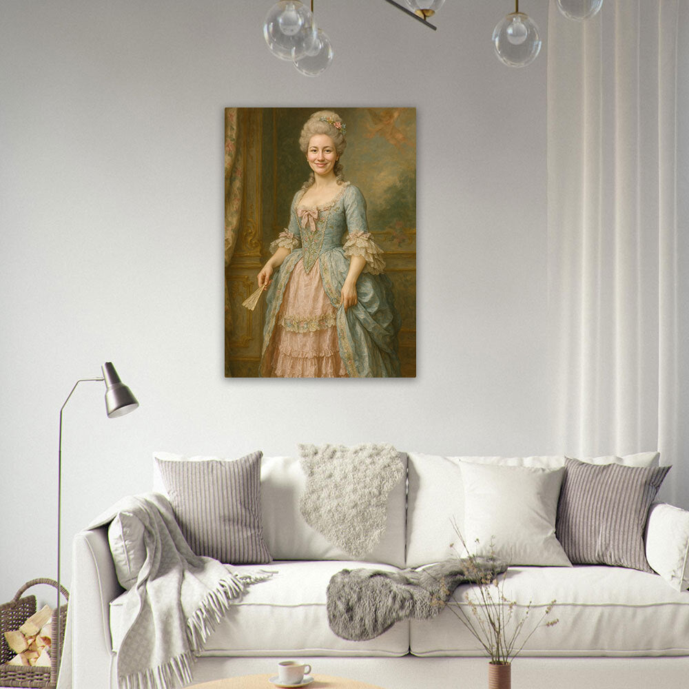 La Marquise Élégante Portrait Personnalisé