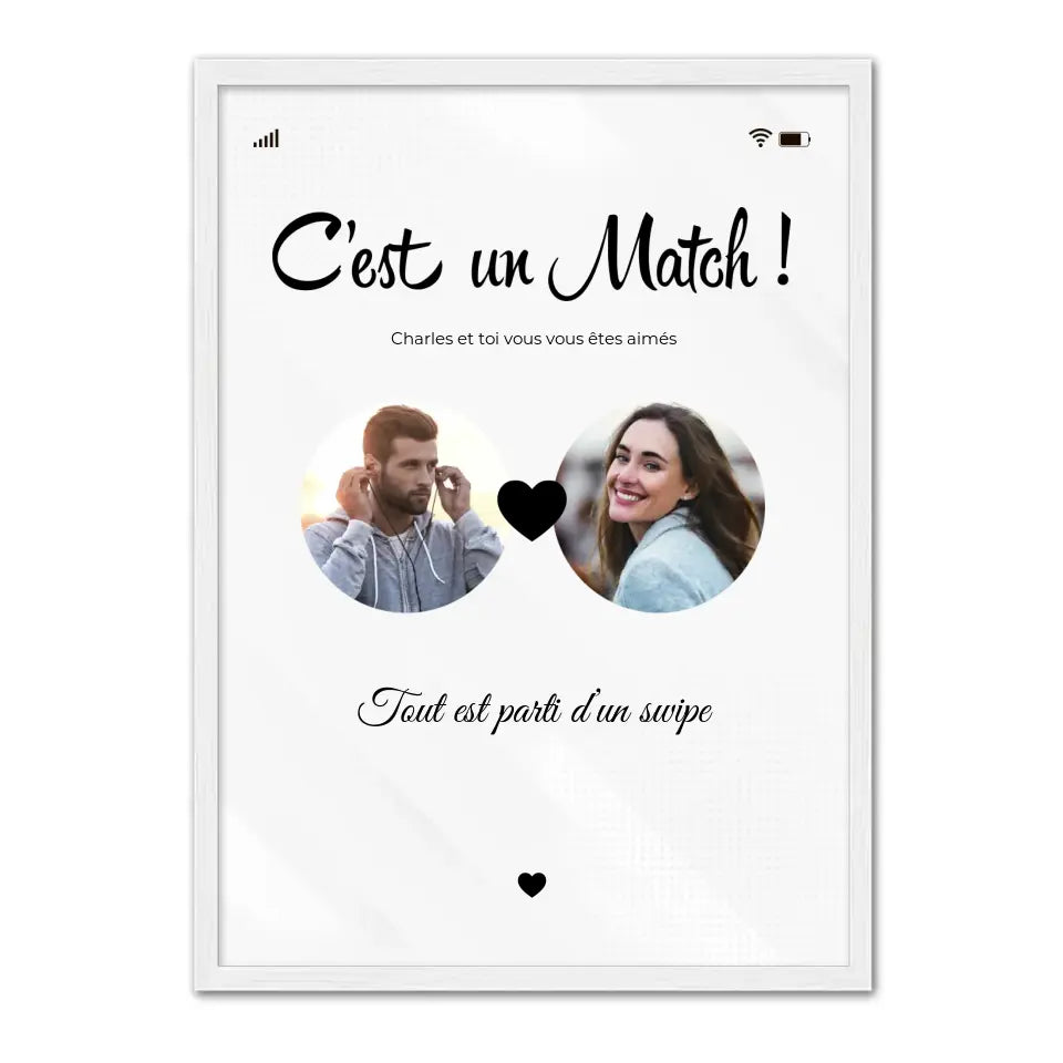 C'est un match - Affiche Personnalisée