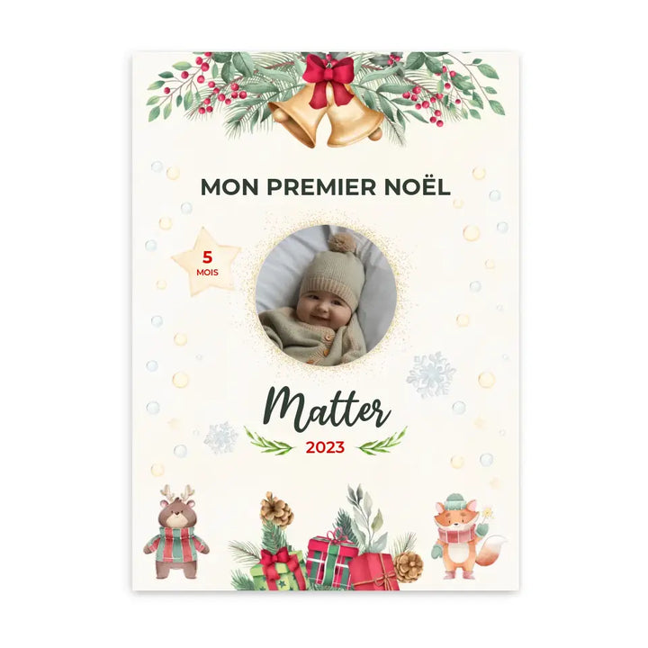 Mon Premier Noël - Affiche personnalisée