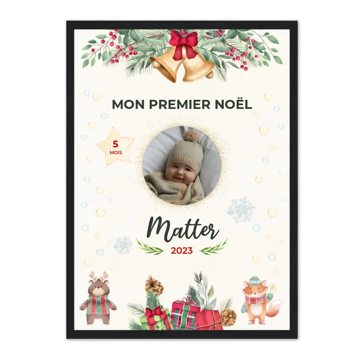 Mon Premier Noël - Affiche personnalisée