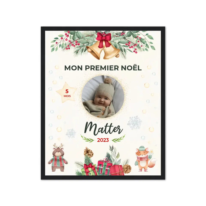 Mon Premier Noël - Affiche personnalisée