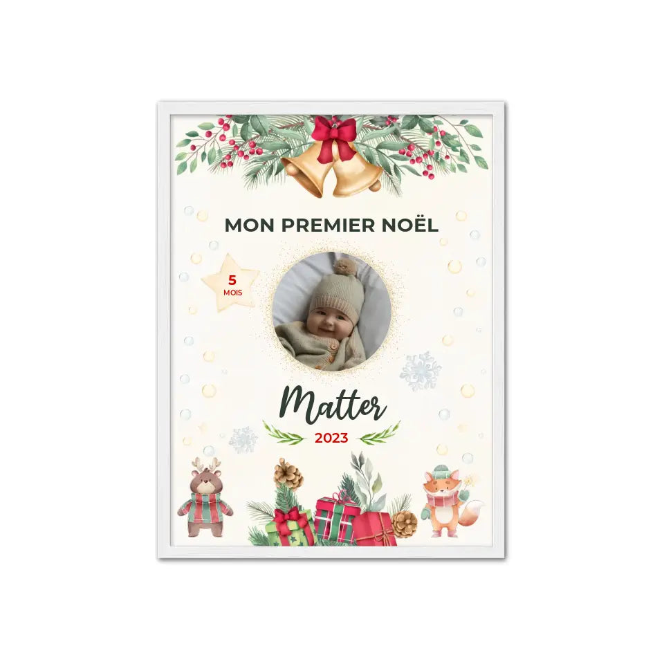 Mon Premier Noël - Affiche personnalisée