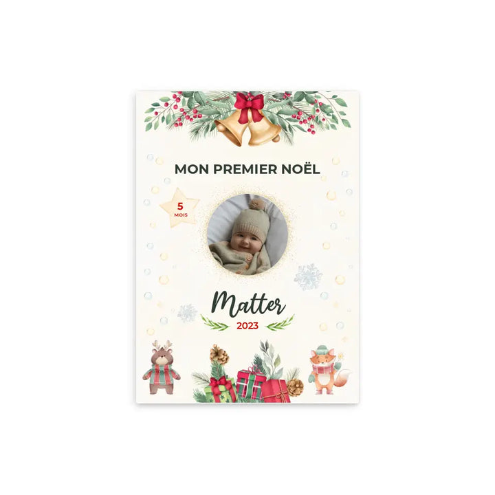 Mon Premier Noël - Affiche personnalisée