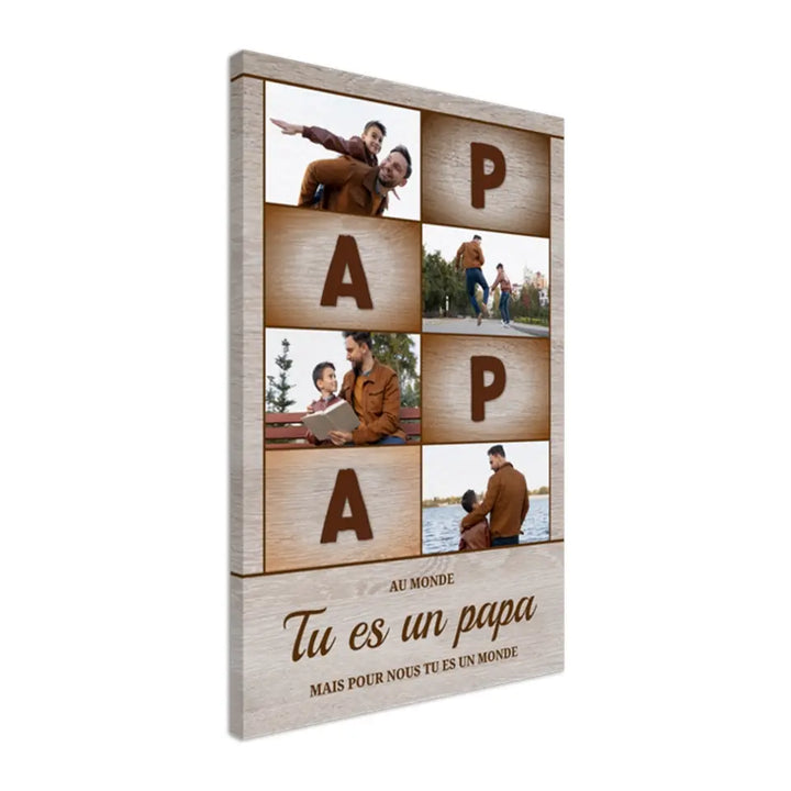 Papa Collage - Toile Personnalisée