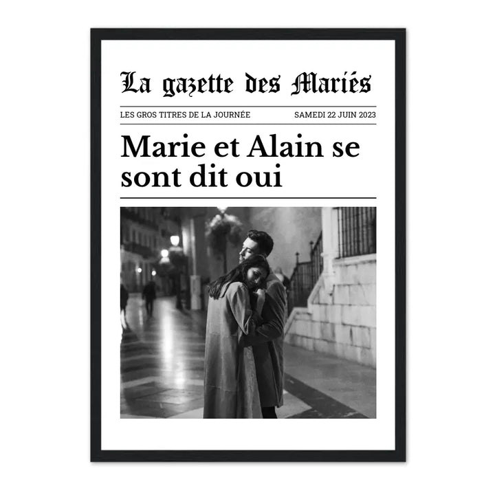 La gazette - Affiche Personnalisée