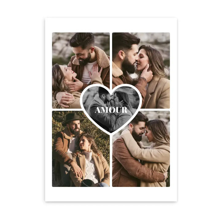 Amour Collage  - Affiche Personnalisée