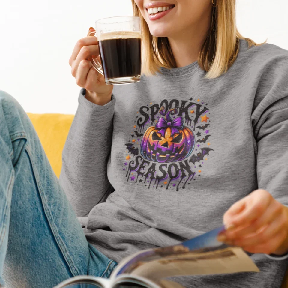 heathered-sweatshirt-mockup-of-a-woman-drinking-a-coffee-at-home-39558-r-el2