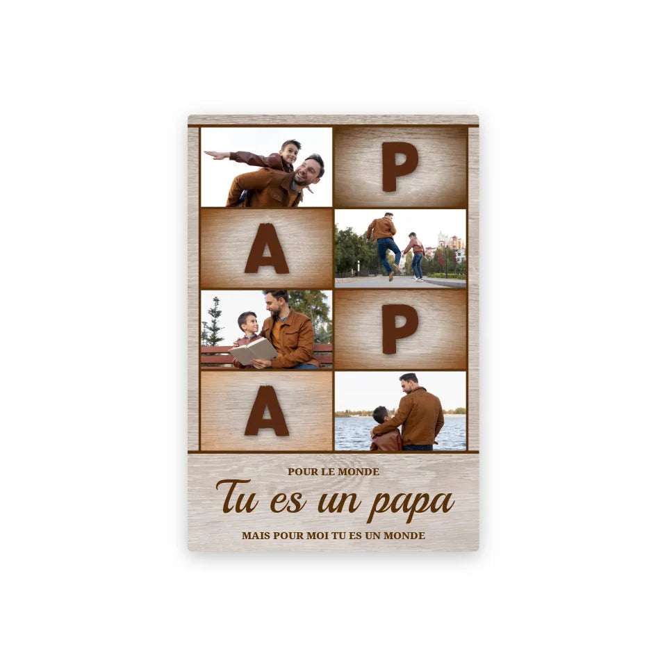 Papa Collage - Toile Personnalisée