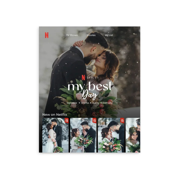 Netflix My Best Day - Affiche personnalisée