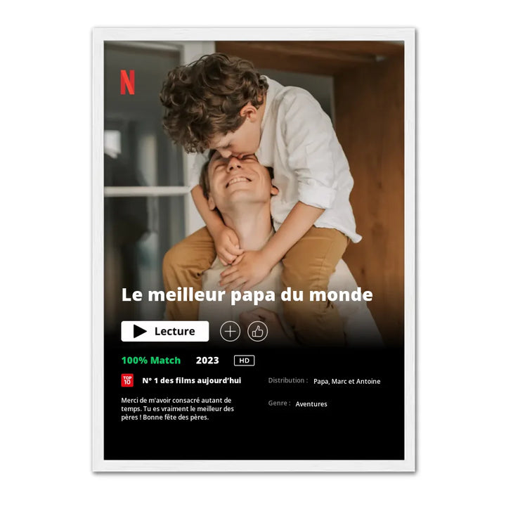 Poster Netflix Ed. Père - Affiche Personnalisée