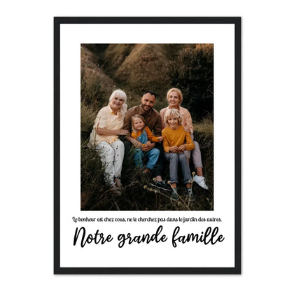 Notre grande famille - Affiche Personnalisée