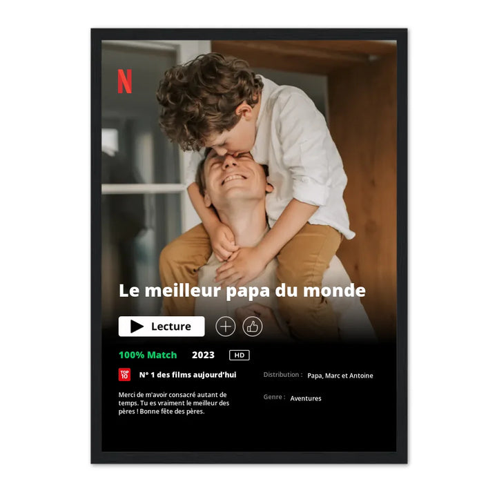 Poster Netflix Ed. Père - Affiche Personnalisée