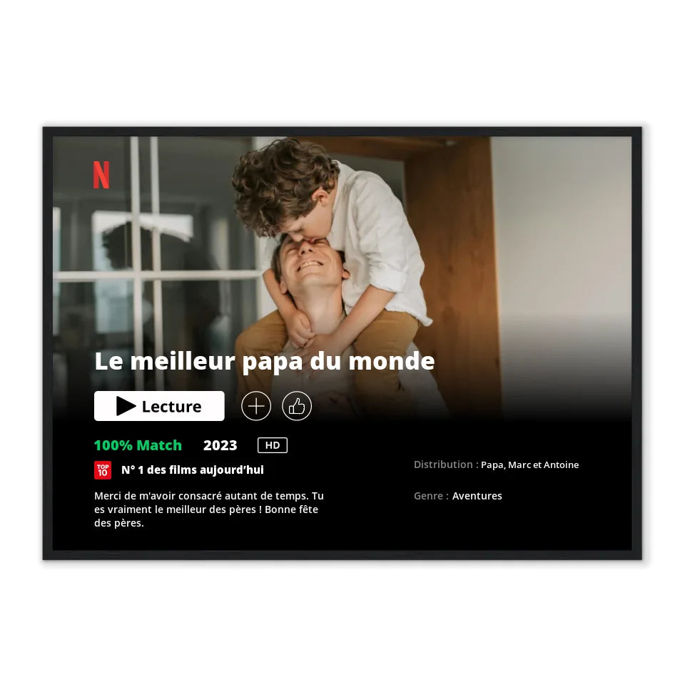 Poster Netflix Ed. Père - Affiche Personnalisée