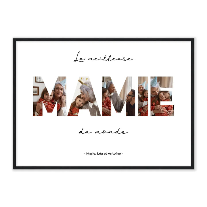 La Meilleure Mamie du Monde - Affiche Personnalisée