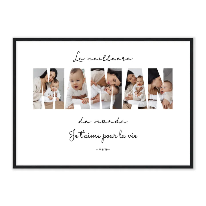 La Meilleure Maman du Monde - Affiche Personnalisée