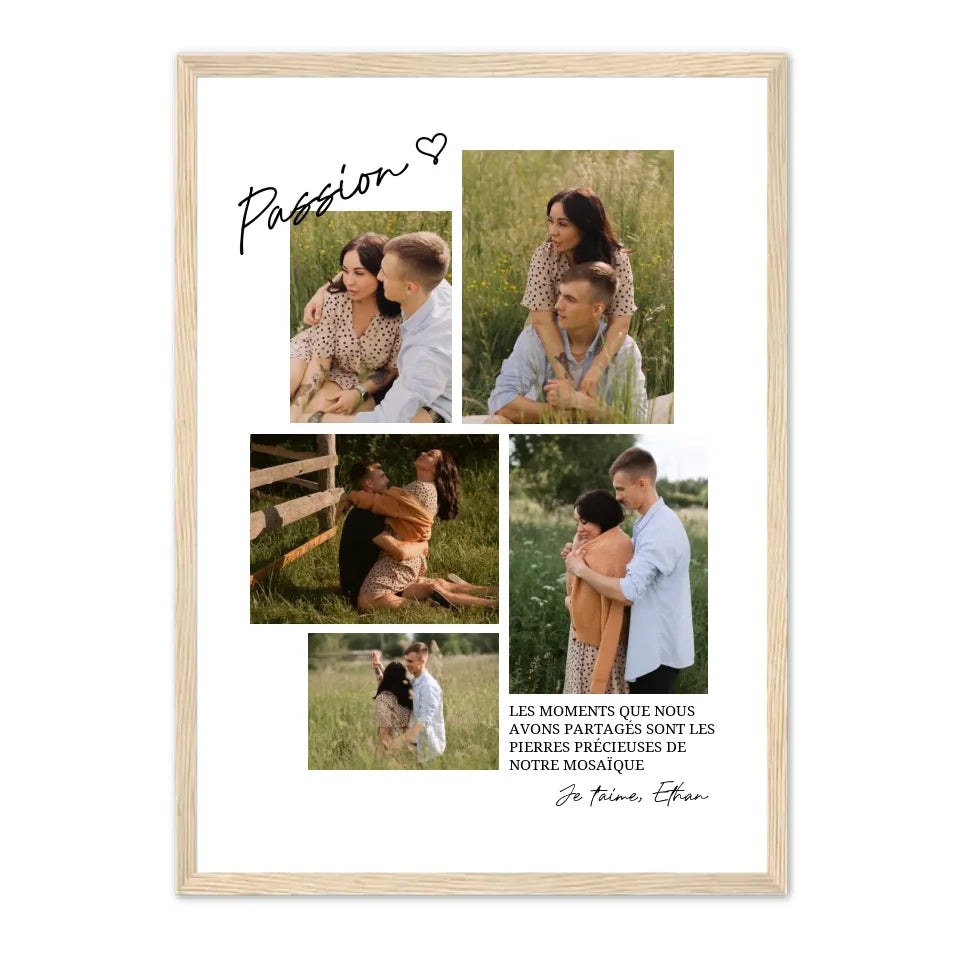 Mosaïque Passion Couple - Affiche 5 Images