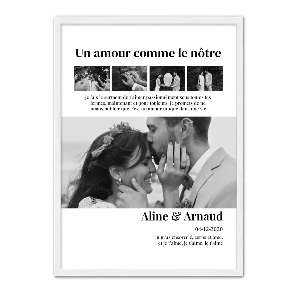 Un amour comme le nôtre - Affiche Personnalisée