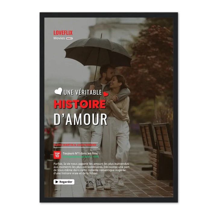 Loveflix - Affiche Personnalisée