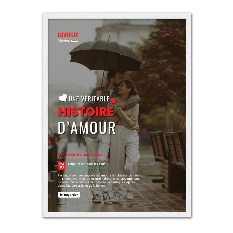 Loveflix - Affiche Personnalisée