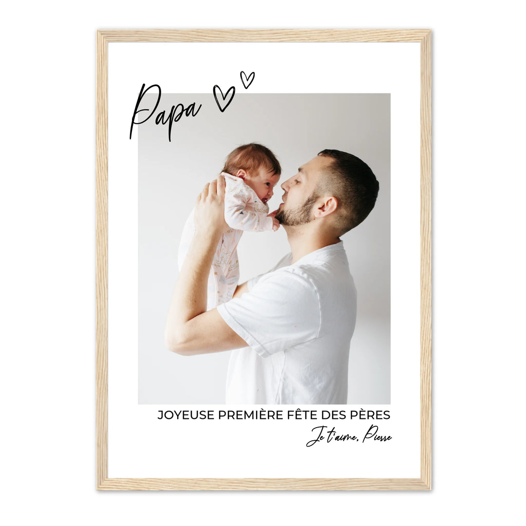 Joyeuse 1ère Fête Des Pères - Affiche Personnalisée