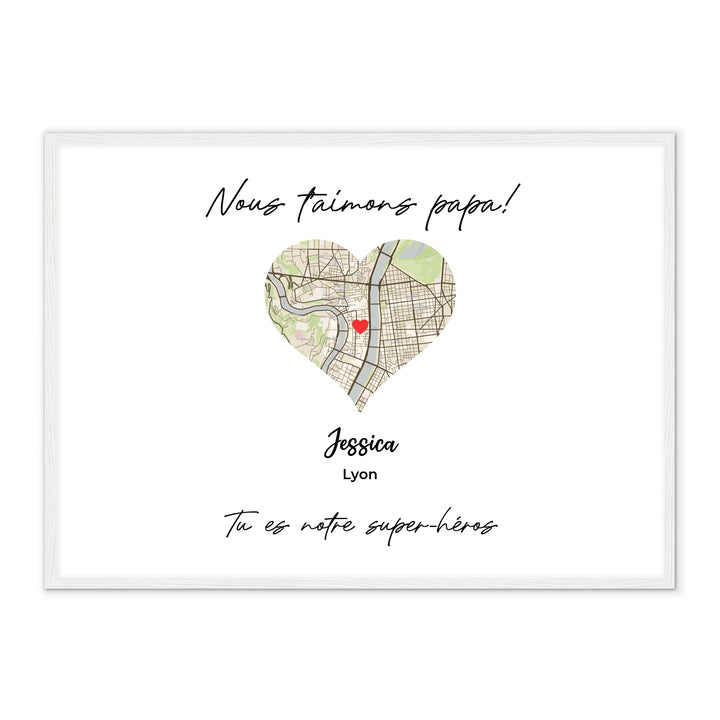 Carte de famille - Papa Affiche Personnalisée