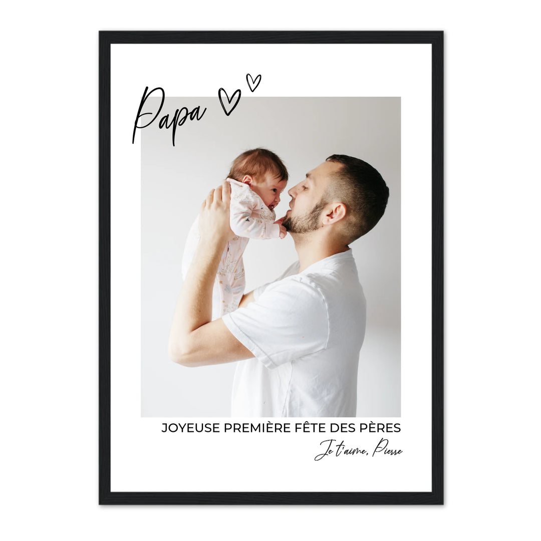Joyeuse 1ère Fête Des Pères - Affiche Personnalisée
