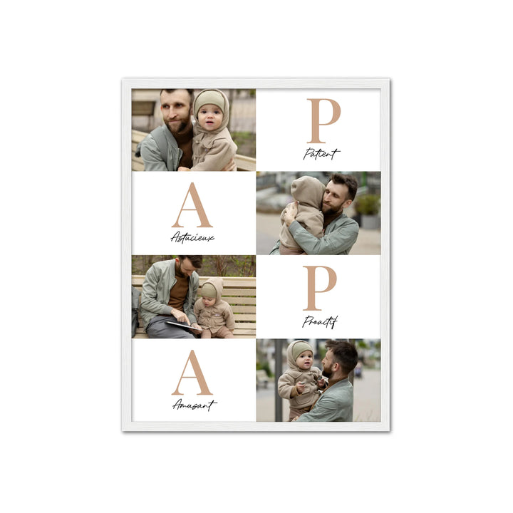 Papa Lettres - Affiche personnalisée