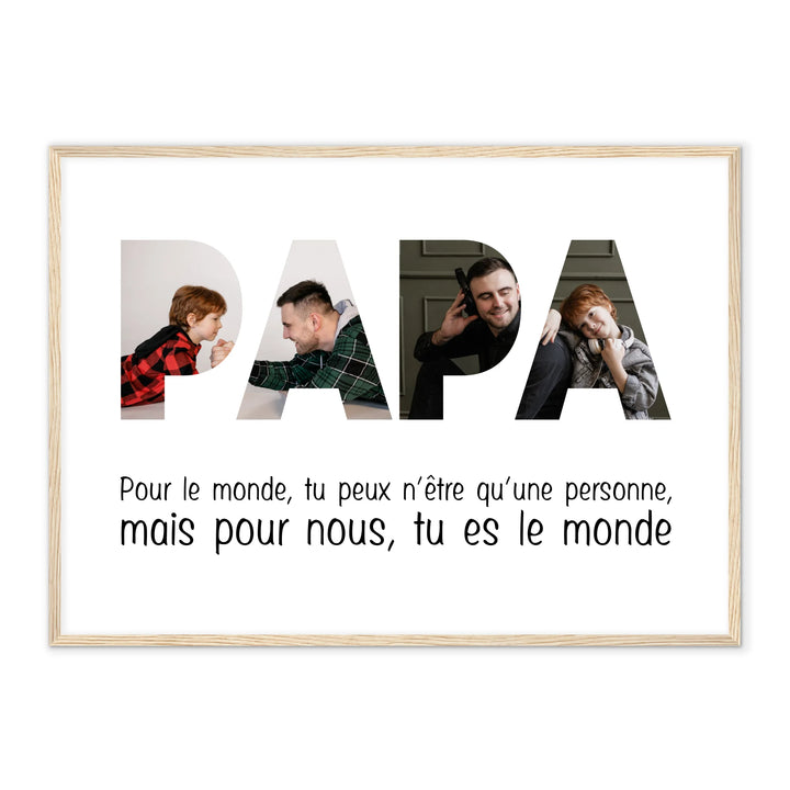 Papa tu es.. - Affiche Personnalisée