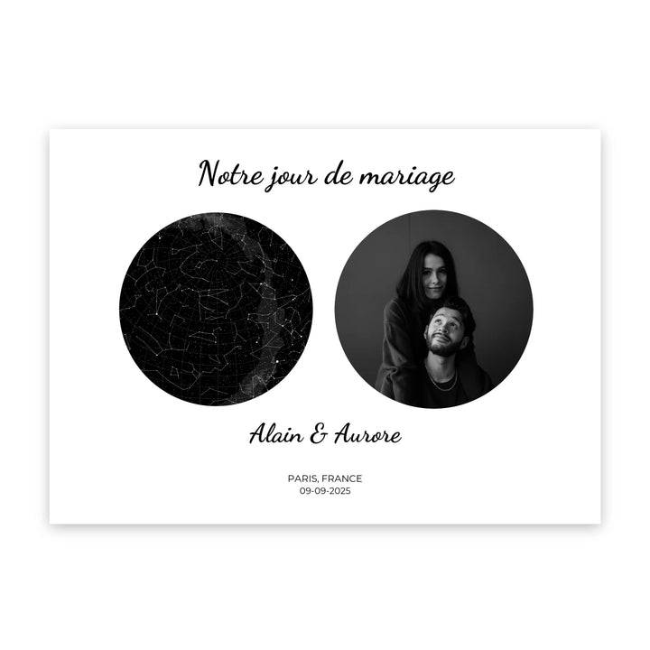 Constellation & Photo - Affiche personnalisée