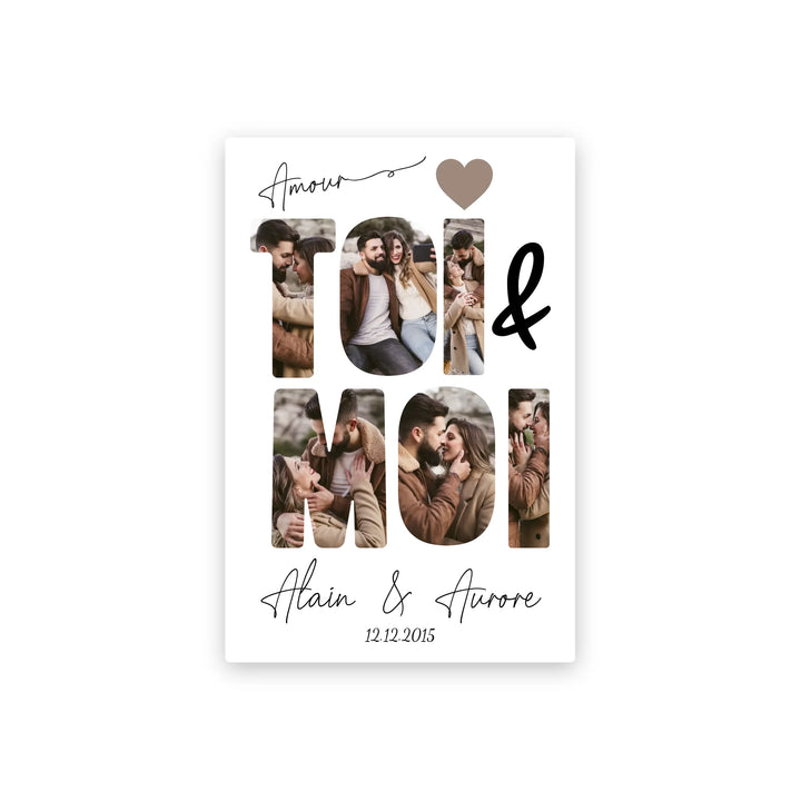 Toi & Moi - Toile personnalisée
