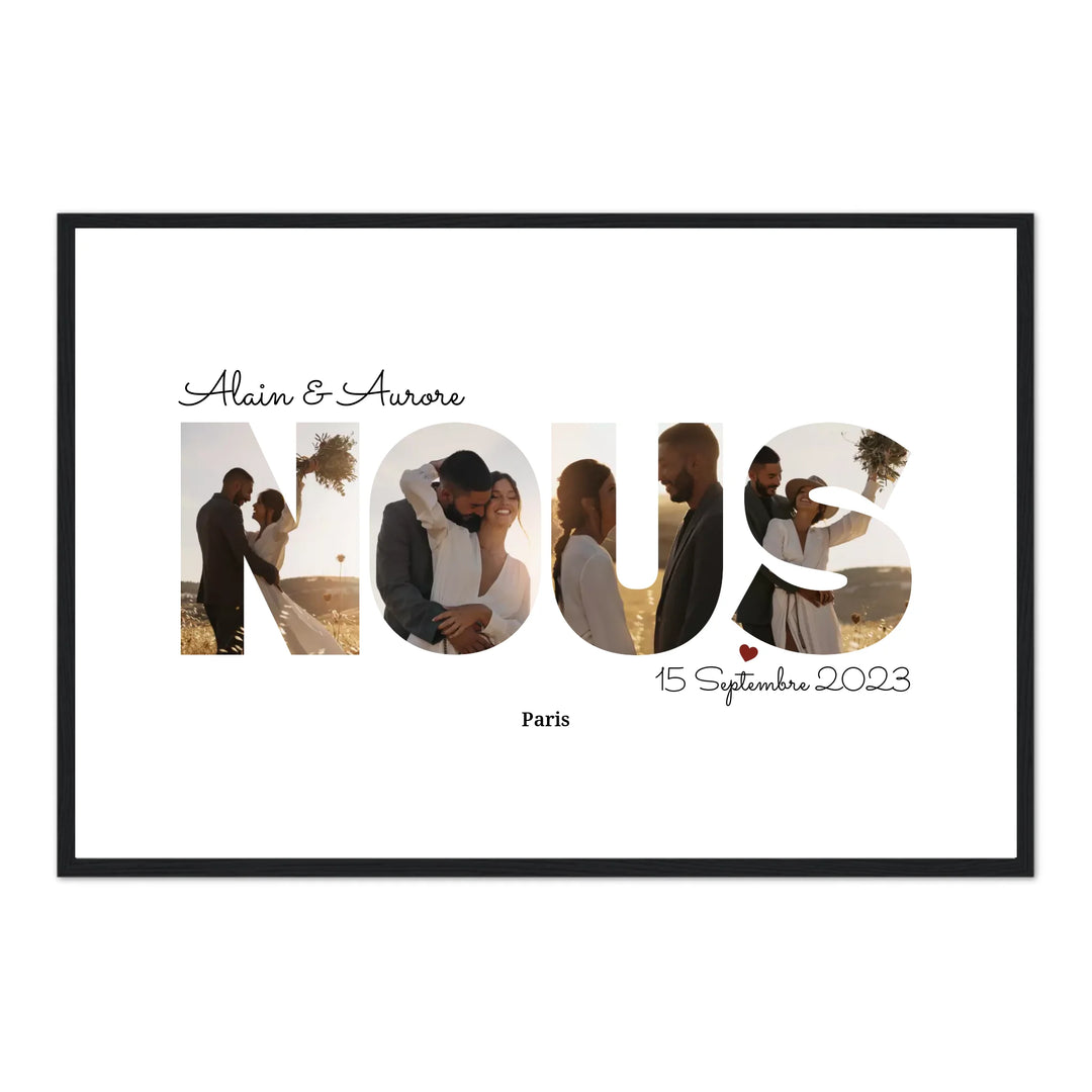 Nous Lettres - Affiche Personnalisée