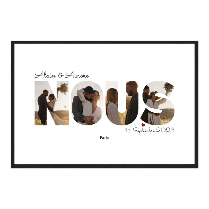 Nous Lettres - Affiche Personnalisée