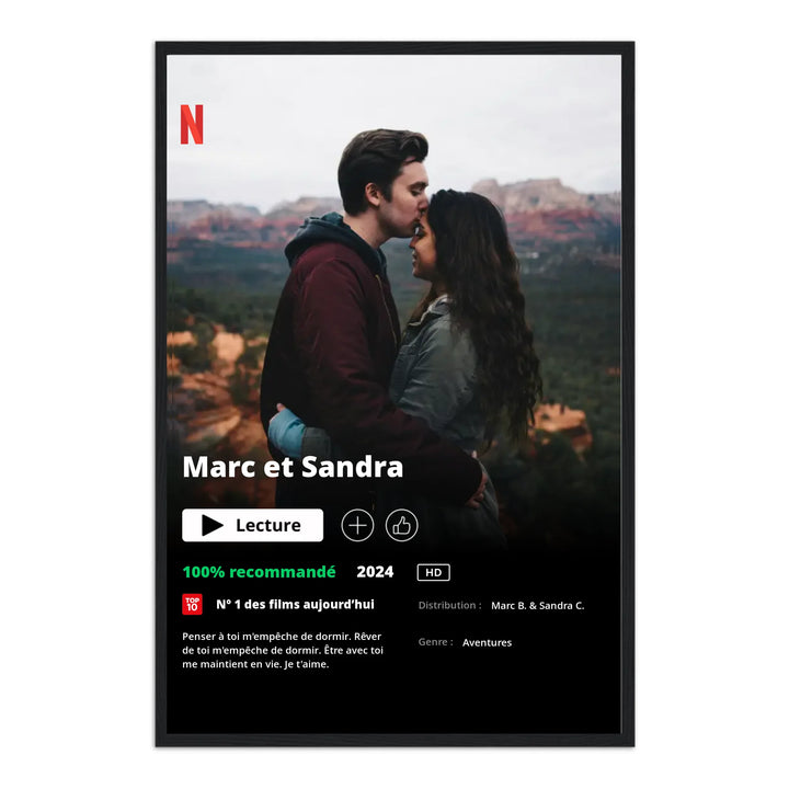 Poster Netflix - Affiche personnalisée